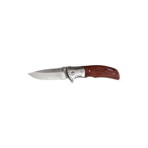 Navaja abatible 4-1/2' mango de madera, Truper | NV-4 | 16981