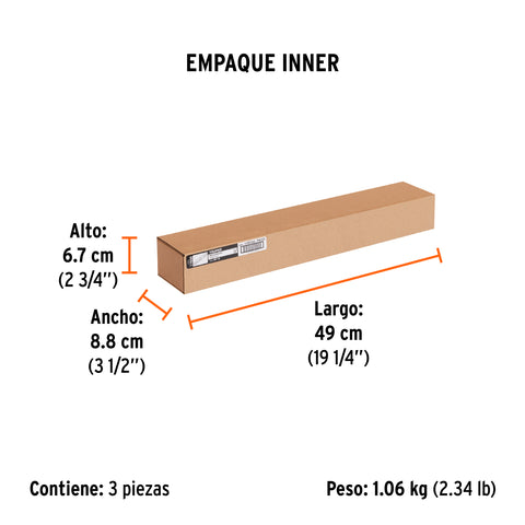 Nivel profesional de 18' con protección de ABS, Truper | NP-18 | 17034