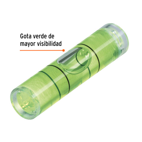 Gota verde de acrílico de repuesto para nivel, Truper | G-REP | 17042