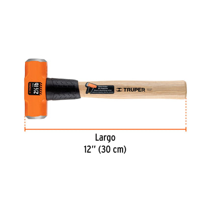 Marro octagonal 2.5 lb, mango de madera 12', Truper | MD-2.5M | 17045