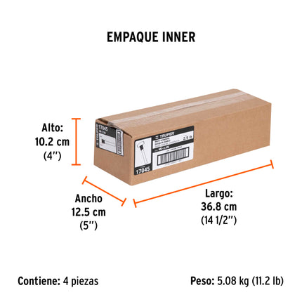 Marro octagonal 2.5 lb, mango de madera 12', Truper | MD-2.5M | 17045