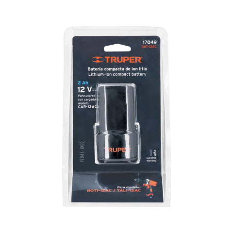Batería ion litio, 12V, para ROTI-12AC y TALI-12AC | BAT-12AC | 17049