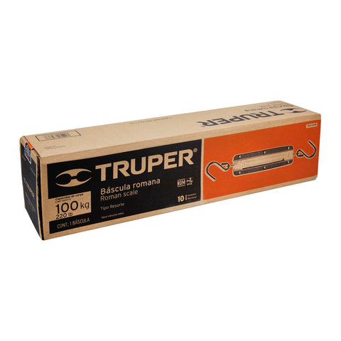 Báscula capacidad 100 kg romana de resorte, Truper | BAS-100R | 17088