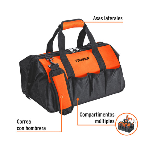 Maleta portaherramientas de 16', Truper | MALE-16 | 17102