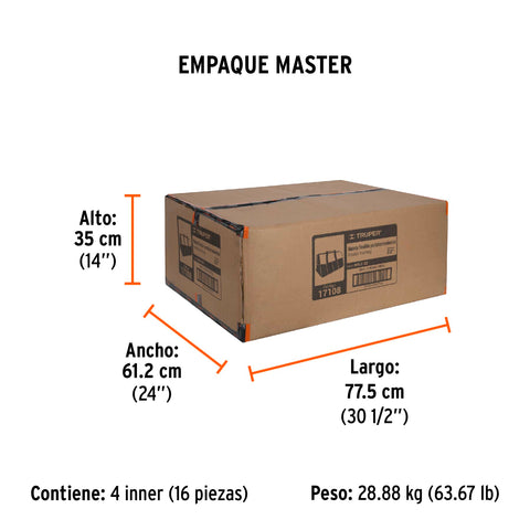 Maleta portaherramientas de 22', Truper | MALE-22 | 17108