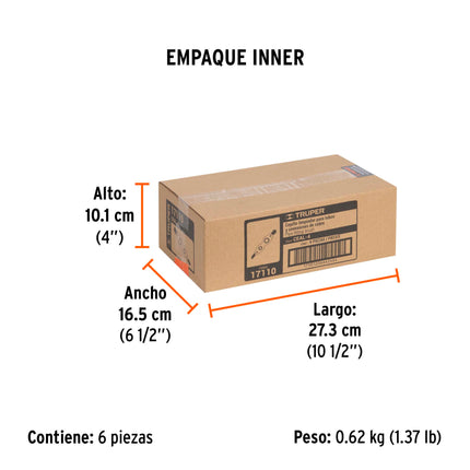 Cepillo limpiador de terminales de baterías, 4 en 1, Truper | CEAL-4 | 17110
