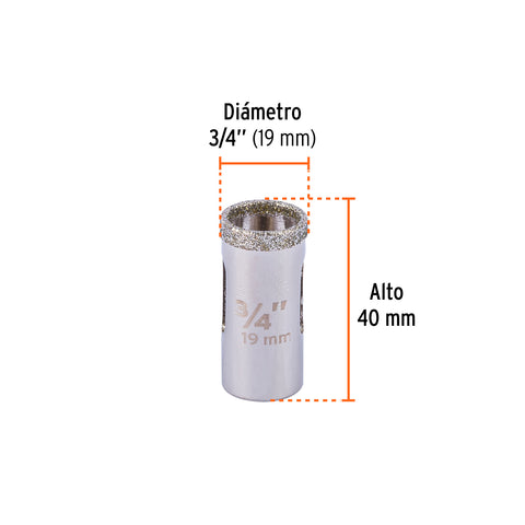 Brocasierra diamante 3/4' borde continuo, Truper | COAZ-3/4 | 17124