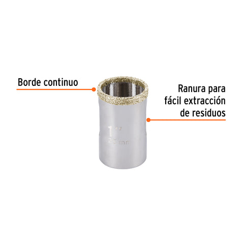 Brocasierra diamante 1' borde continuo, Truper | COAZ-1 | 17126