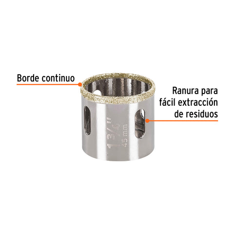 Brocasierra diamante 1-3/4' borde continuo, Truper | COAZ-1-3/4 | 17131