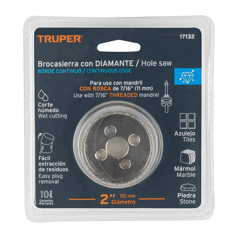 Brocasierra diamante 2' borde continuo, Truper | COAZ-2 | 17132