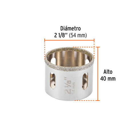 Brocasierra diamante 2-1/8' borde continuo, Truper | COAZ-2-1/8 | 17133