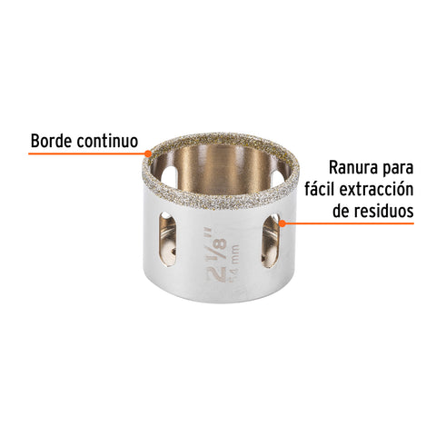 Brocasierra diamante 2-1/8' borde continuo, Truper | COAZ-2-1/8 | 17133
