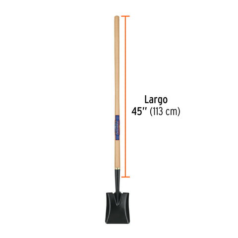 Pala cuadrada Classic Gardener, mango 45', Truper | PCL-CG | 17205