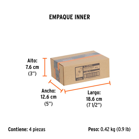 Linterna de aluminio 1 LED de 40 lm con 1 pila AA, Truper | LINA-1AA | 17256