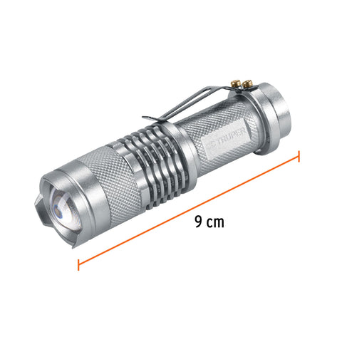 Linterna de aluminio 1 LED de 40 lm con 1 pila AA, Truper | LINA-1AA | 17256