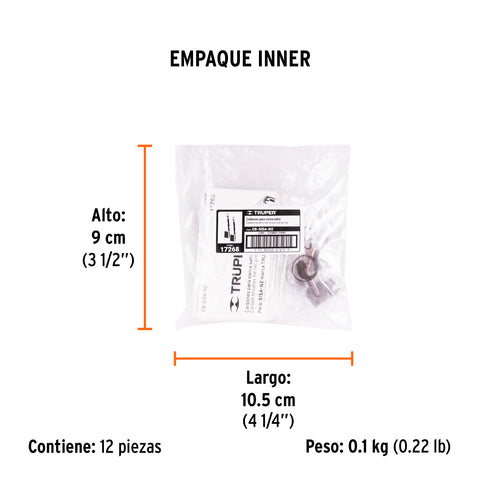 Bolsa con 2 carbones de repuesto para SISA-N2, TRUPER | CB-SISA-N2 | 17268
