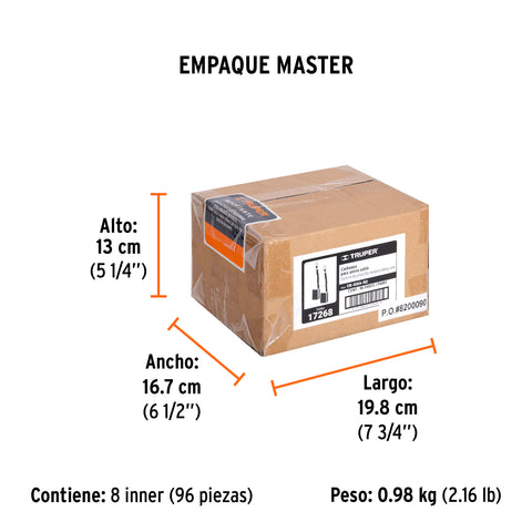 Bolsa con 2 carbones de repuesto para SISA-N2, TRUPER | CB-SISA-N2 | 17268