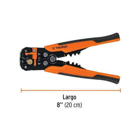 Pinza 8' pela cables automática, 22 a 10 AWG, TRUPER | PEC-AUT | 17360