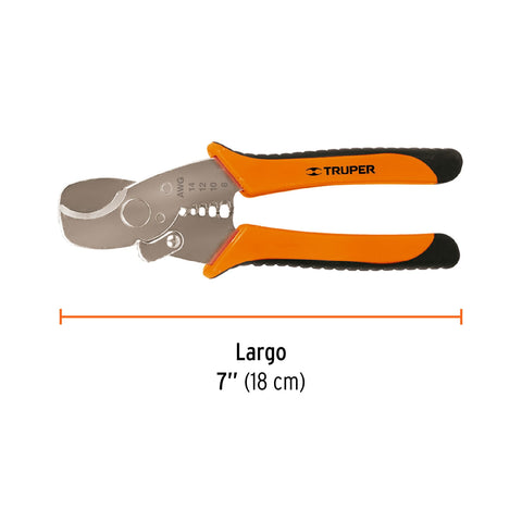 Pinza profesional 7' pela cables y corta cables, 14 a 8 AWG | PE-CA-7X | 17378