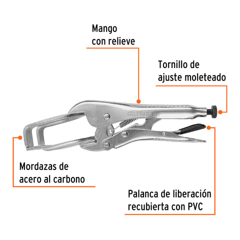 Pinza de presión 9' soldadora, Truper | PPS-9R | 17426
