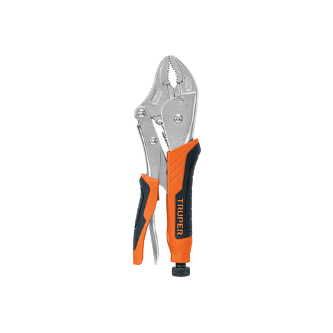 Pinza de presión 10' mordaza curva mango de vinil, Truper | PPT-10CX | 17436