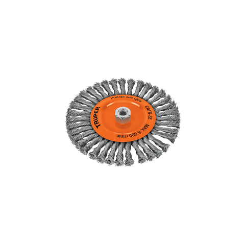 Carda circular 8' alambre trenzado, eje 5/8'-11, Truper | CATR-8E | 17528