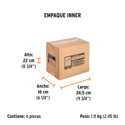 Pistola eléctrica de 20W para silicón de 5/16', 127V, TRUPER | PIPE-5/16 | 17535