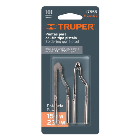 Blíster con 2 puntas para cautín tipo pistola CAU-230 | R-CAU-230 | 17555