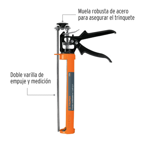 Pistola calafateadora tipo esqueleto, reforzada, TRUPER | PICA-X | 17558