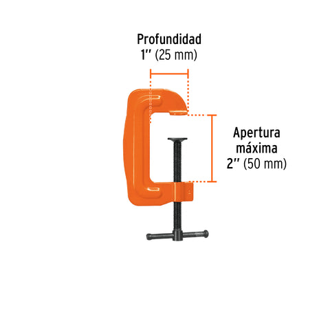 Prensa 2' troquelada de acero, Truper | PTR-2 | 17666