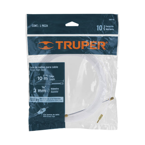 Guía de nylon de 10 m para cable, Truper | GNY-10 | 17755