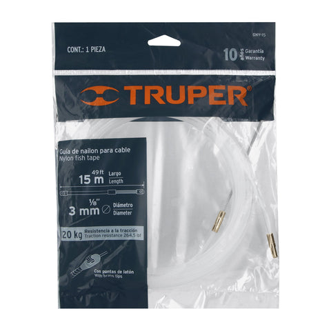Guía de nylon de 15 m para cable, Truper | GNY-15 | 17756