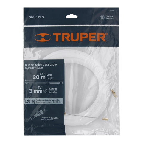 Guía de nylon de 20 m para cable, Truper | GNY-20 | 17757