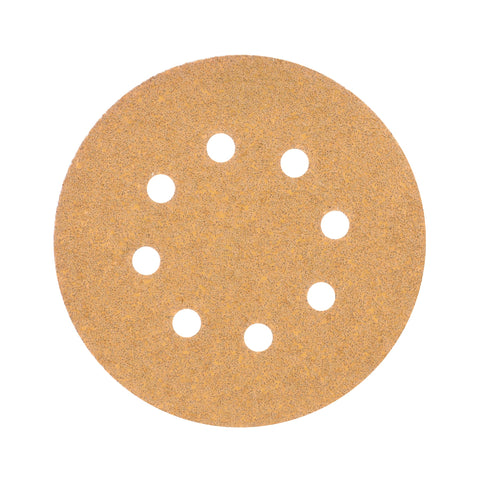 Paquete c/5 discos de lija 5' grano 40, 8 perforaciones | DIRO-54 | 17765