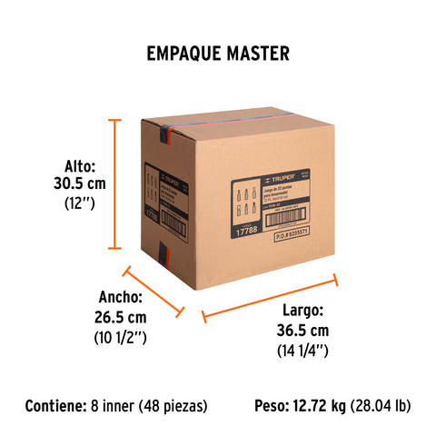 Juego de puntas mixtas 1', 33 piezas en organizador plástico | PUN-33 | 17788