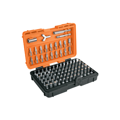 Juego de 100 puntas mixtas largo 1' en estuche plástico | PUN-100 | 17794