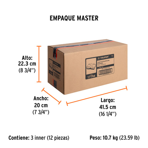 Juego de 100 puntas mixtas largo 1' en estuche plástico | PUN-100 | 17794