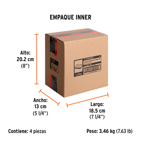 Juego de 100 puntas mixtas largo 1' en estuche plástico | PUN-100 | 17794