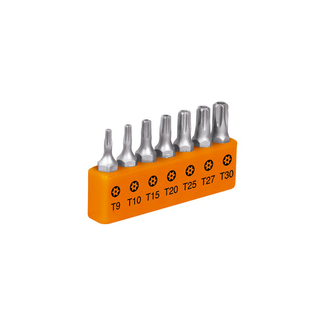 Juego de 7 puntas torx combinadas c/seguro largo 1', Expert | P7-15TS | 17797