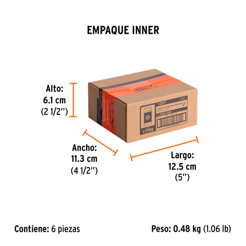 Estuche con 5 puntas pozidriv combinadas largo 2', Expert | PUDE-2002 | 17799