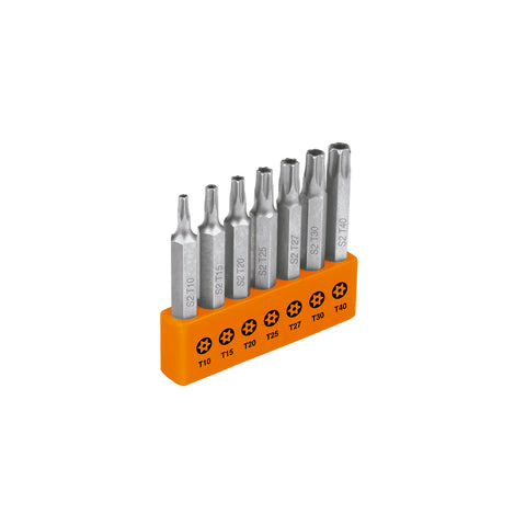 Juego de 7 puntas torx combinadas c/seguro largo 2', Expert | P7-20TS | 17813