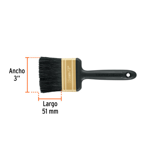 Brocha profesional de 3' mango de plástico, Truper Expert | BRT-3X | 17864