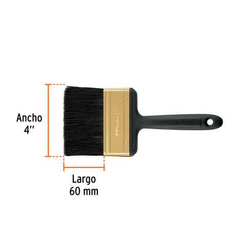 Brocha profesional de 4' mango de plástico, Truper Expert | BRT-4X | 17865