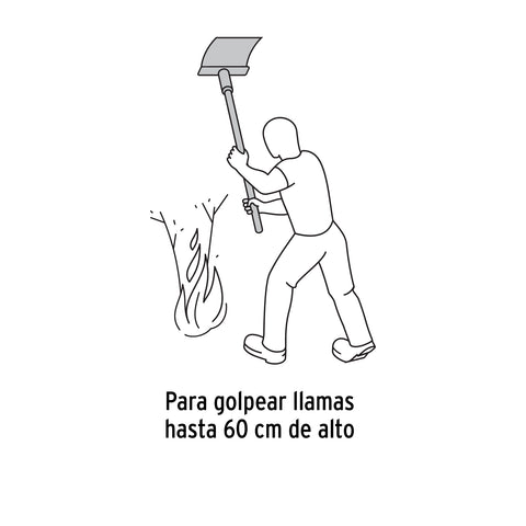 Bate fuego con mango de madera de 60', TRUPER | BA-FU | 17890
