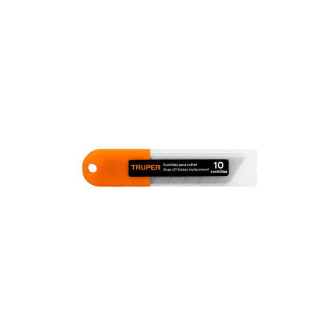 Estuche con 10 cuchillas SK4 de 25 mm para cutter, Truper | REP-CUT-7 | 17903