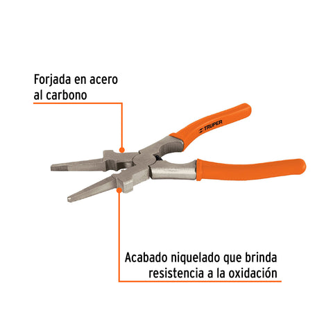 Pinza 8' para proceso MIG, multifunciones, TRUPER | P-SOMI | 17953