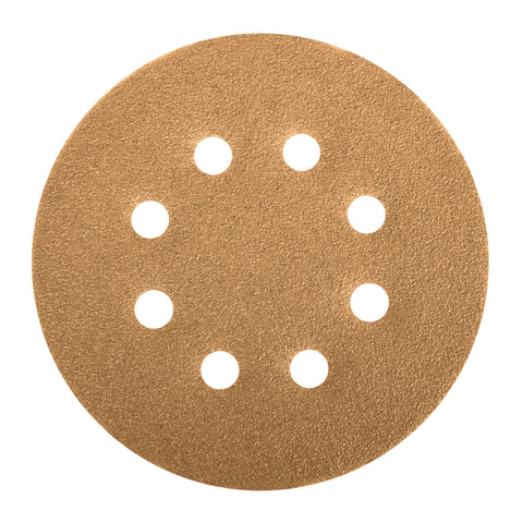 Paquete c/5 discos de lija 5' grano 320, 8 perforaciones | DIRO-532 | 17983