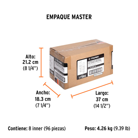 Bolsa con 2 carbones de repuesto para ASPI-16, TRUPER | CB-ASPI-16 | 17985