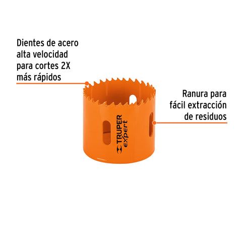 Brocasierra bimetálica 2-1/4', Truper Expert | COBI-2-1/4 | 18099