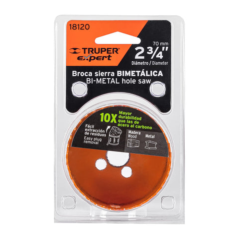 Brocasierra bimetálica 2-3/4', Truper Expert | COBI-2-3/4 | 18120